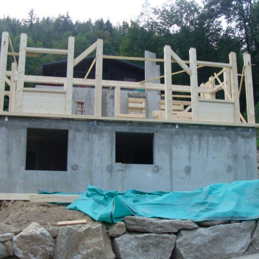 Construction d'un chalet